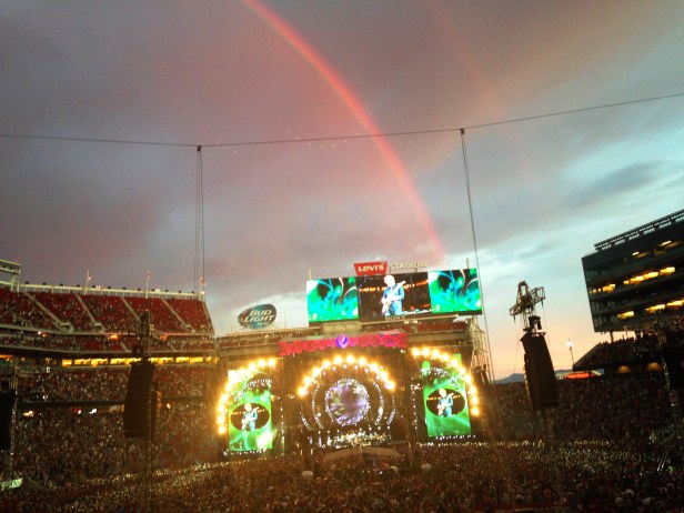 fare thee well levi stadium rainbow