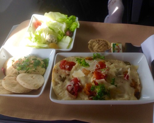 American Airlines Artichoke Ravioli