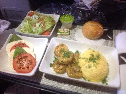 American Airlines Shrimp Polenta