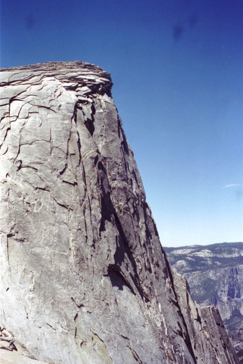 almost atop half dome