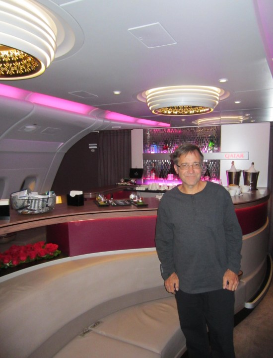 Qatar a380 bar aft