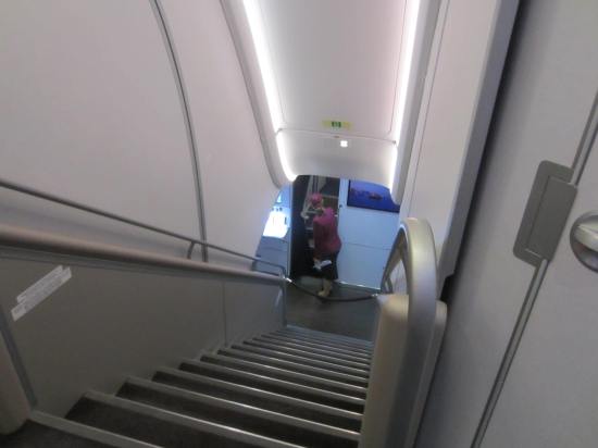 Qatar a380 stairwell